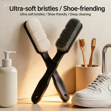 Spazzola per la pulizia delle scarpe in morbida lana Refresh Nano, super morbida, non danneggia le scarpe, non lancia pelucchi, per lavare le scarpe