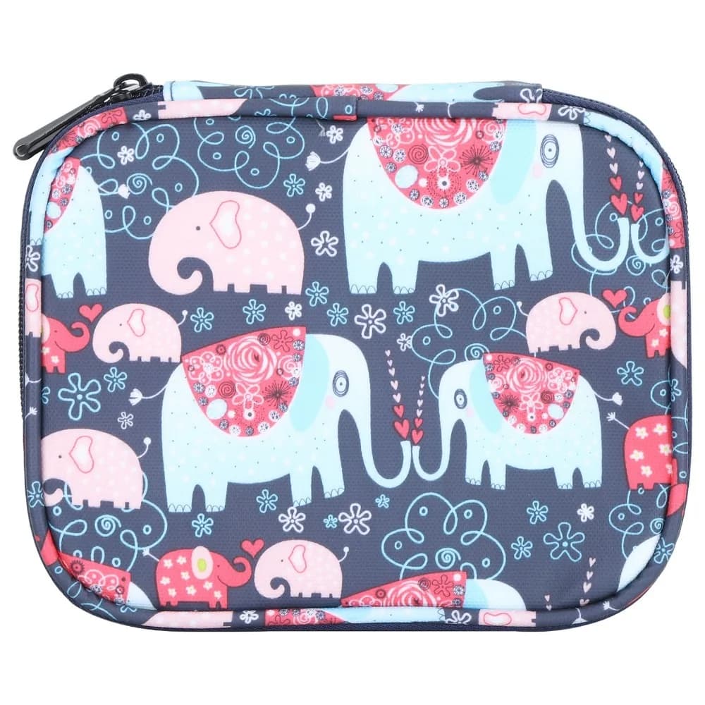 Borsa Portatile per Uncinetto con Cerniera a Doppio Lato, Organizzatore Artigianale in Tessuto Oxford, Custodia per Ferri da Uncinetto, Accessori per Lavori a Maglia