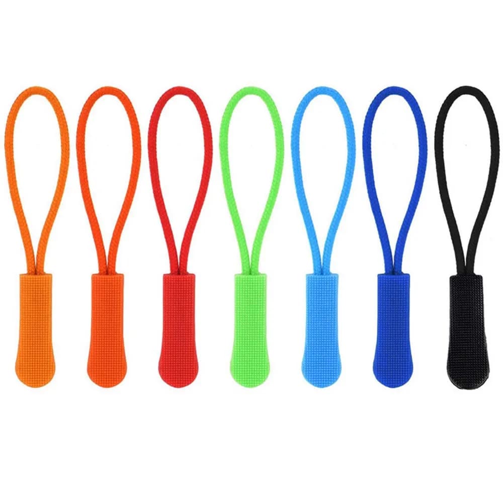 10 pz Cerniera Tirare Estrattore End Fit Corda Tag Clip di Ricambio Rotto Fibbia Fissatore Cerniere Cavo Tab Borsa Da Viaggio Valigia Tenda