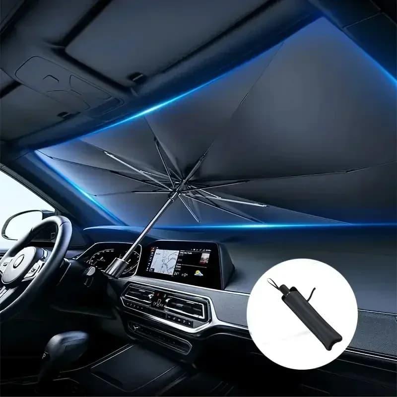 1 piece of Itanium Silver car parasol, front windscreen sunshade, summer car sunshade, protect your car from the sun with this laptop