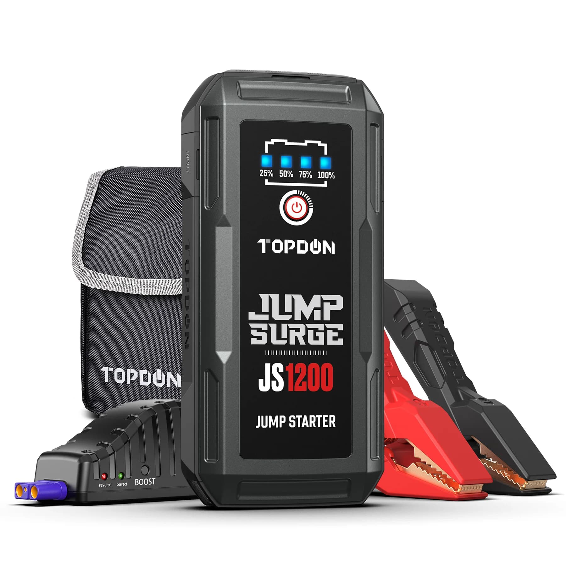 Batteria mobile per banca di potere per ponticello per auto a ricarica rapida 1000 Amp Scatola di avviamento per salto da 12 volt 1200a