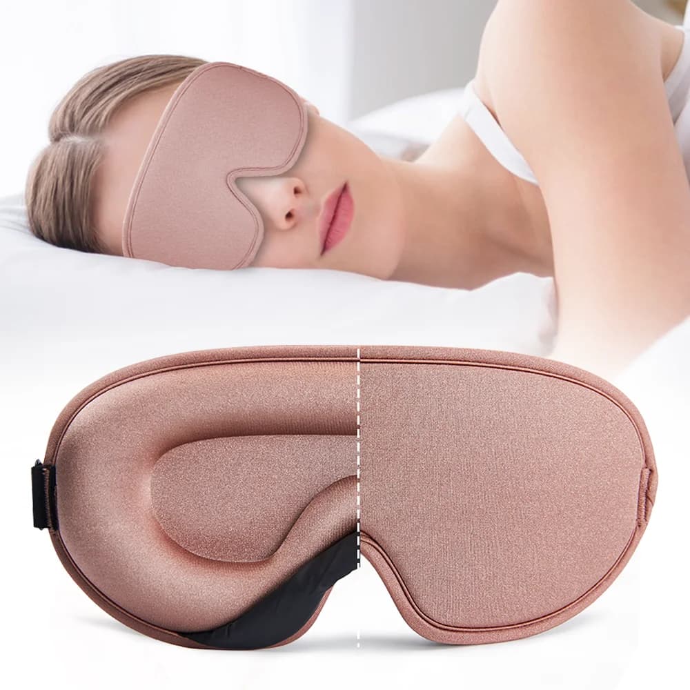 Maschera per il sonno 3D per uomo donna maschera per il sonno morbida e liscia per gli occhi, 100% maschera per gli occhi leggera Blockout copertura per ombra da viaggio riposo Relax dormire