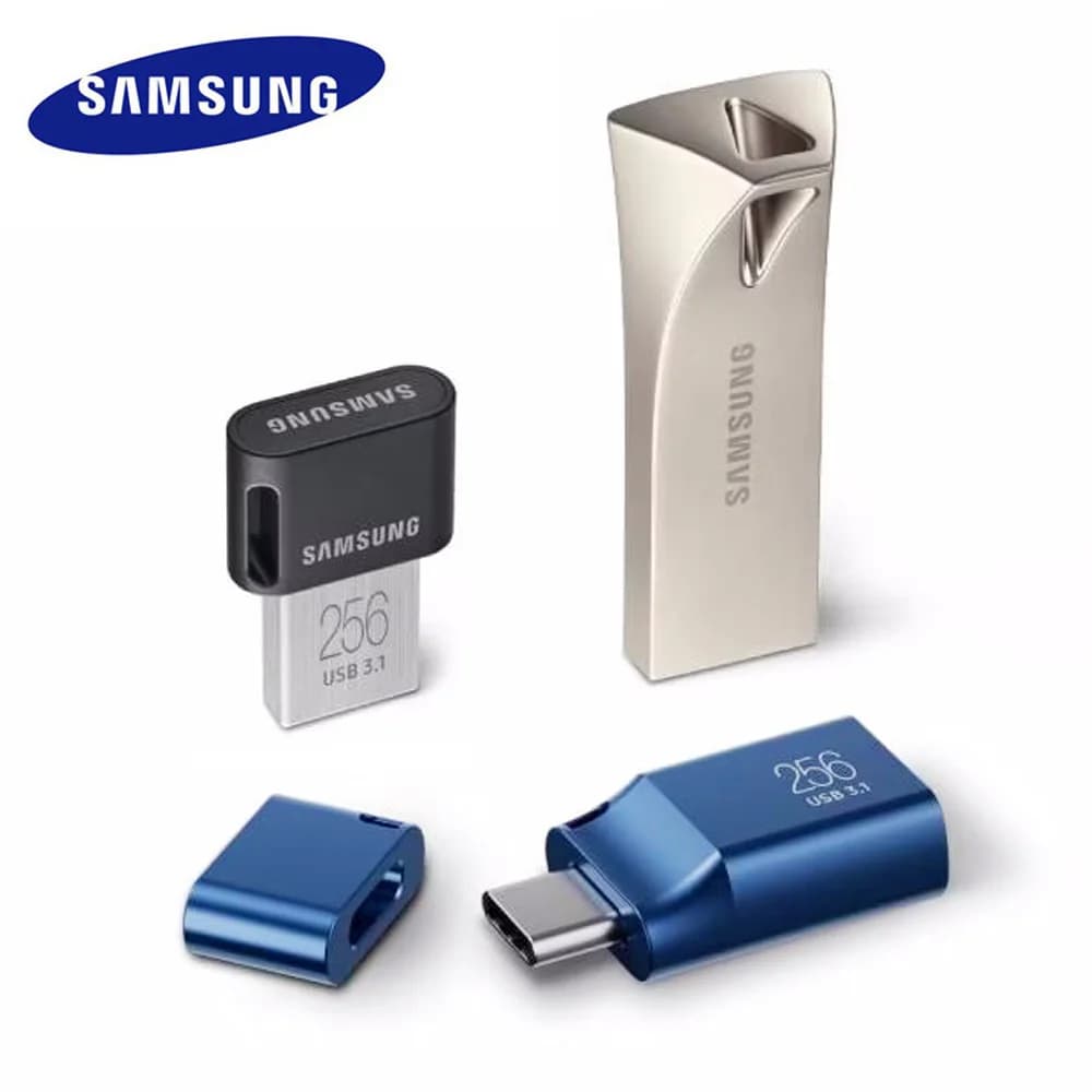 SAMSUNG Chiavetta USB 64 GB 128 GB 256 GB USB 3.1 Chiavetta USB in metallo Dispositivo di archiviazione Memory Stick Disco U Velocità di lettura fino a 400 MB/s