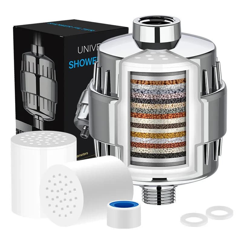 15-20 phase high-performance shower water filter Remove chlorine Heavy metals Filtered shower heads Soffion Soft for hard water