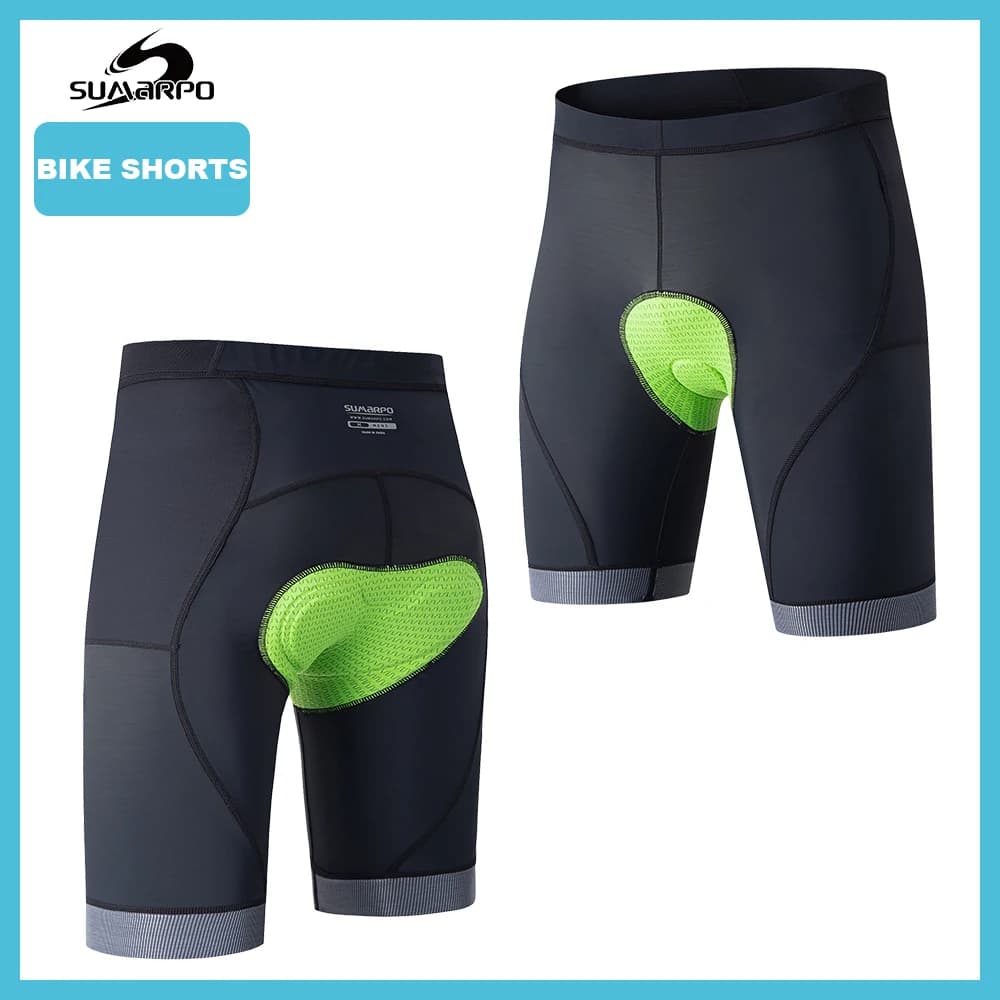 Padded men's SUMARPO cycling shorts, bike shorts with pockets, road bike bottom, Ebike, indoor gym, Triathlon