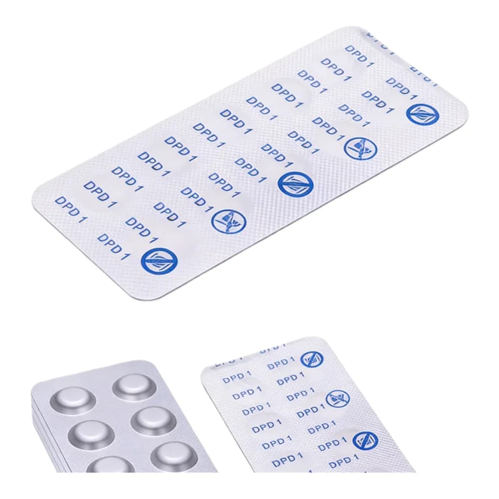 Pool Water Analyzer Pool Test Tablets For Pool Testing Silver Measuring PH For Pools Test Tablets 100 Tablets Pack