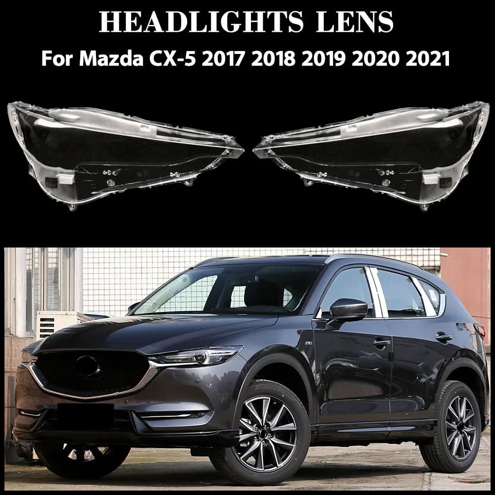Per Mazda CX-5 2017 2018 2019 2020 2021 Copertura Della Lampada Faro Borsette Paralume Trasparente Faro Ombra Lente Plexiglass