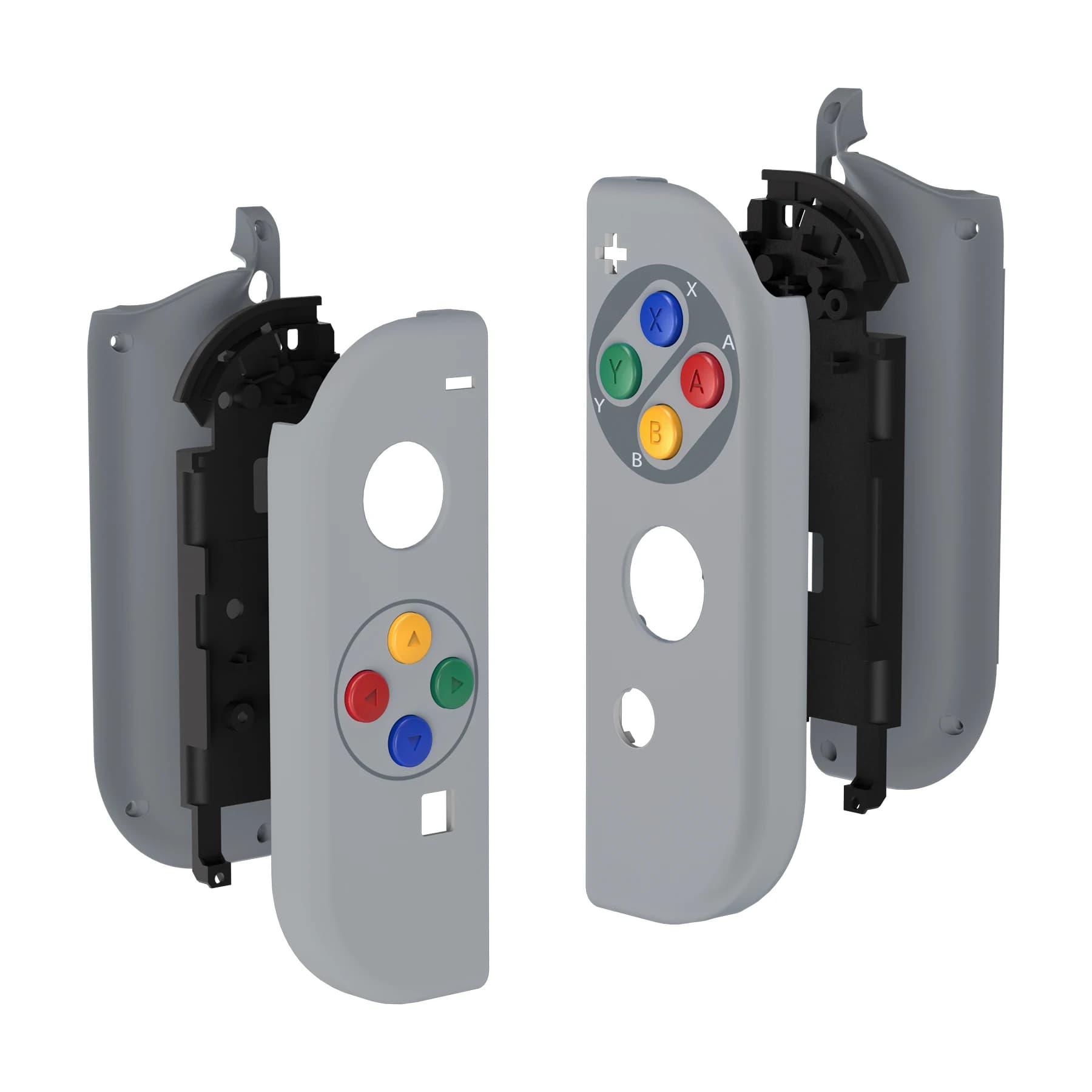 eXtremeRate Custodia Shell con set completo di pulsanti per Nintendo Switch JoyCon e OLED Joycon - SFC SNES Classic EU