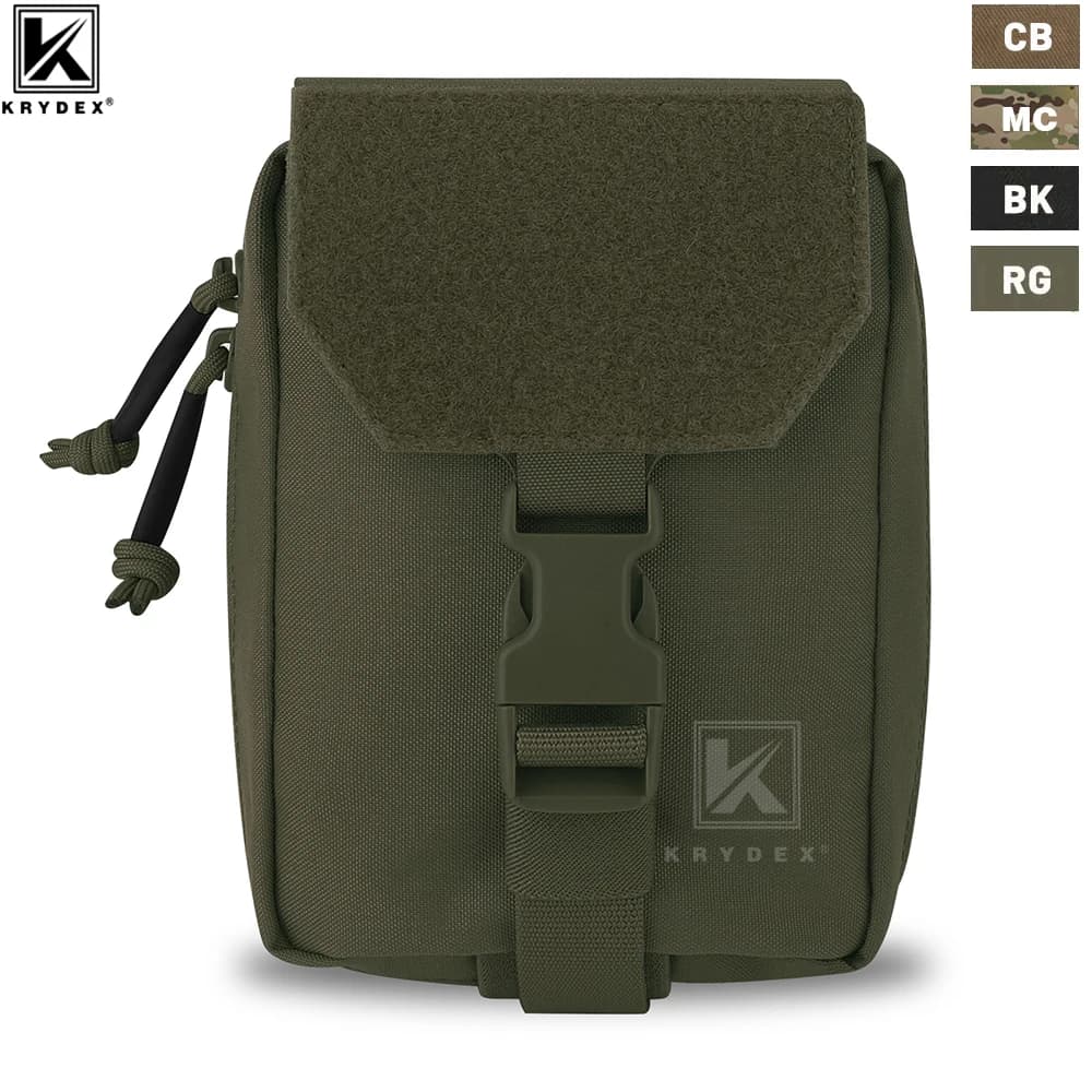 KRYDEX Custodia medica tattica Rip Away, custodia IFAK di primo soccorso a strappo, borsa per traumi Molle e cintura Borsa di sopravvivenza di emergenza esterna