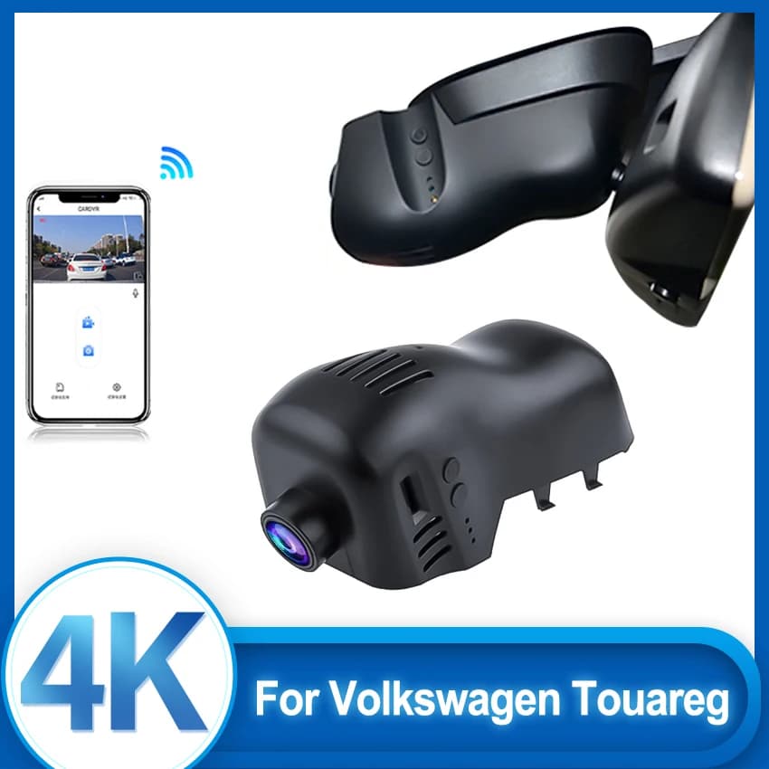 For Volkswagen Touareg 2010-2017, DVR Recorder for Auto WiFi 4K 2160P, DashCam and Accessories for VW Touareg