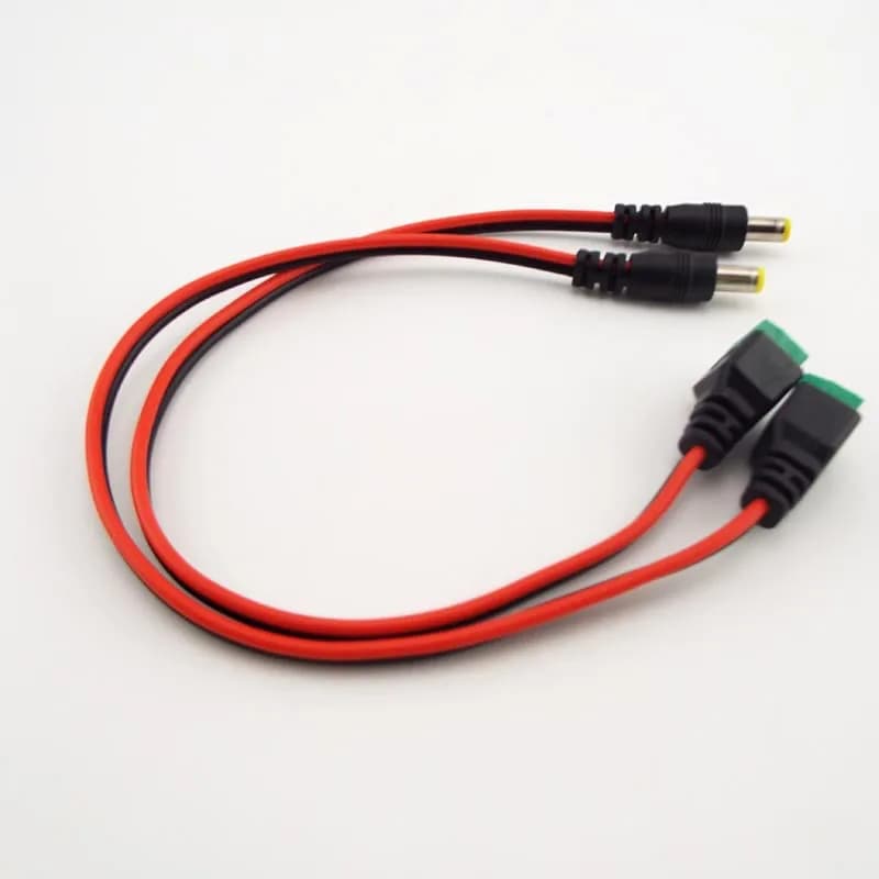 Cavo da 12 V CC maschio femmina a connettore DC Estendi cavo per striscia luminosa a LED Accessori per telecamere CCTV 5,5 * 2,1 mm