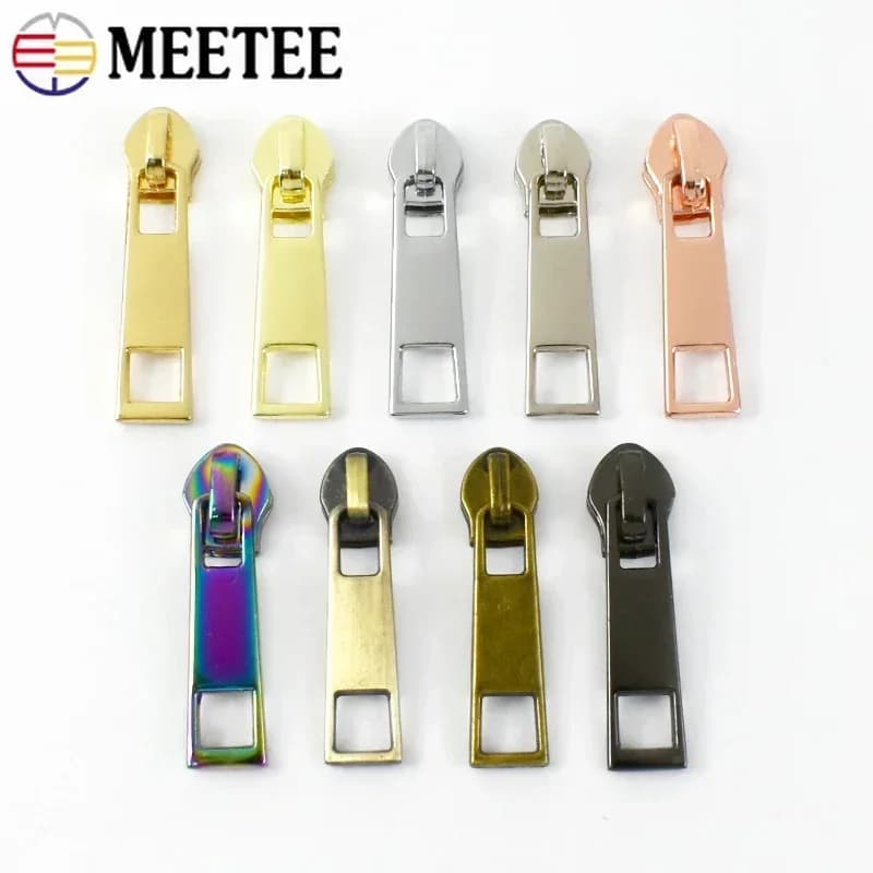 20-100 pezzi 3 # 5 # Cursori per cerniere per nastri per cerniere in nylon Zaino Giacca Estrattore per cerniere Kit di riparazione per cerniere per vestiti Accessori per cucito fai-da-te