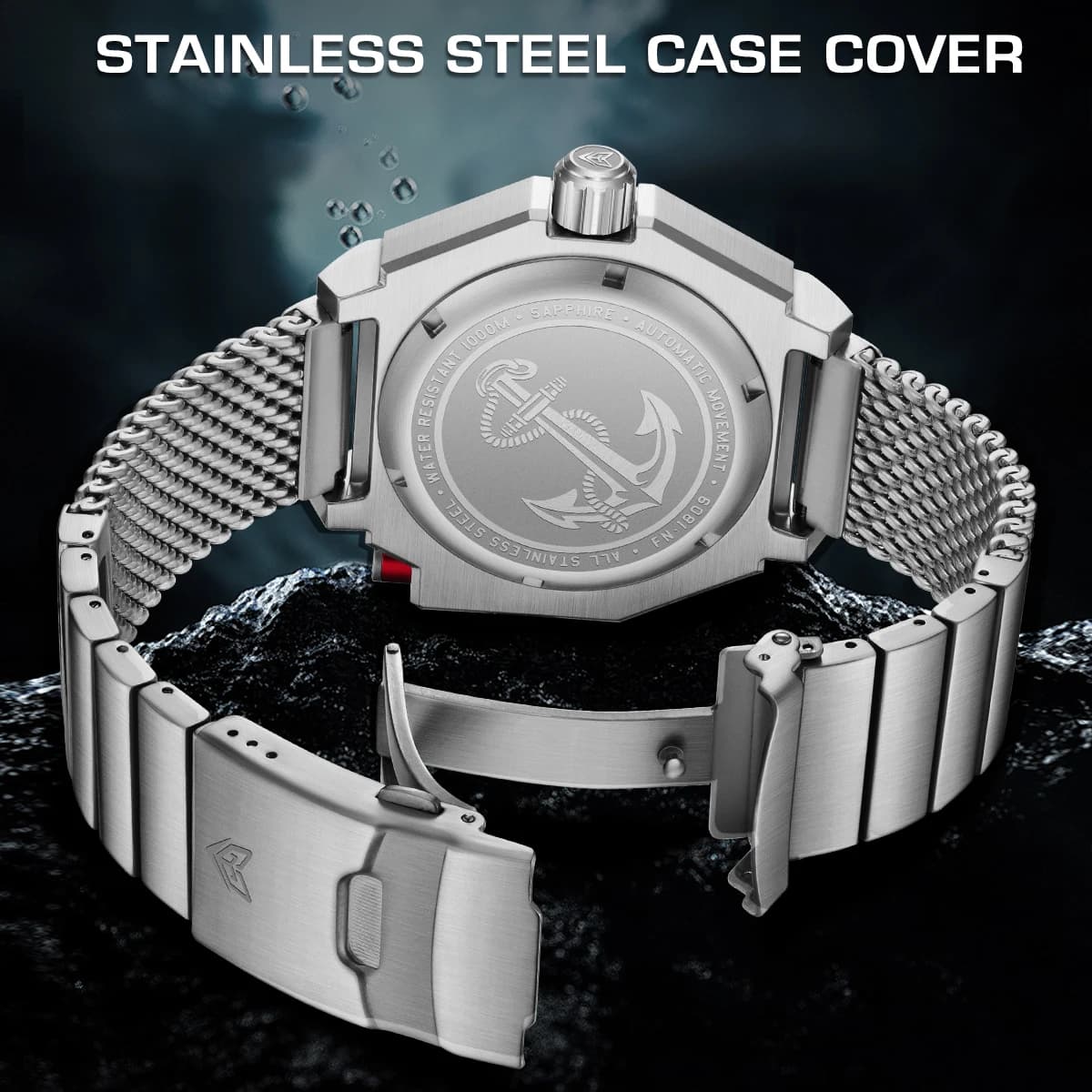 FeelNever Orologio di lusso da uomo delle migliori marche 1000m Impermeabile BGW9 Orologi meccanici automatici super luminosi relogios masculinos+BOX