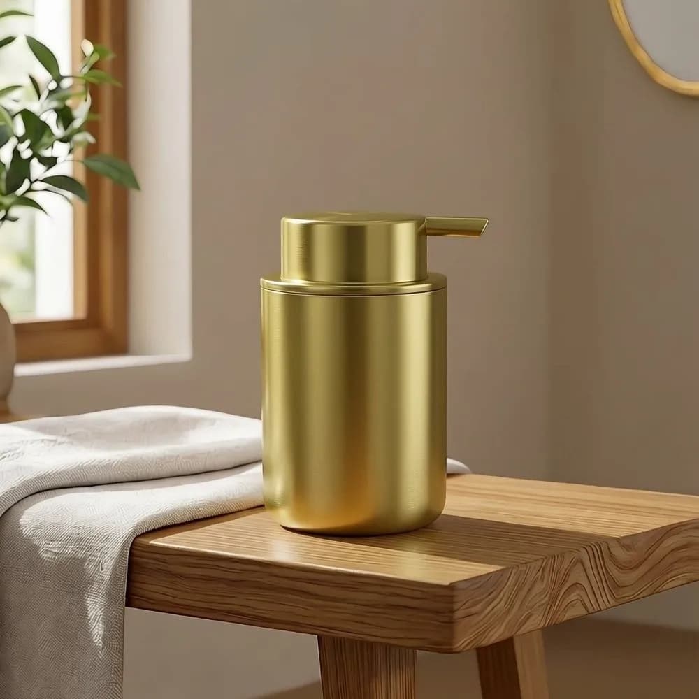 160ml Stainless Steel Soap Dispenser Leakproof Press Style Hand Soap Dispenser Thicken Refillable Liquid Lotion Dispenser