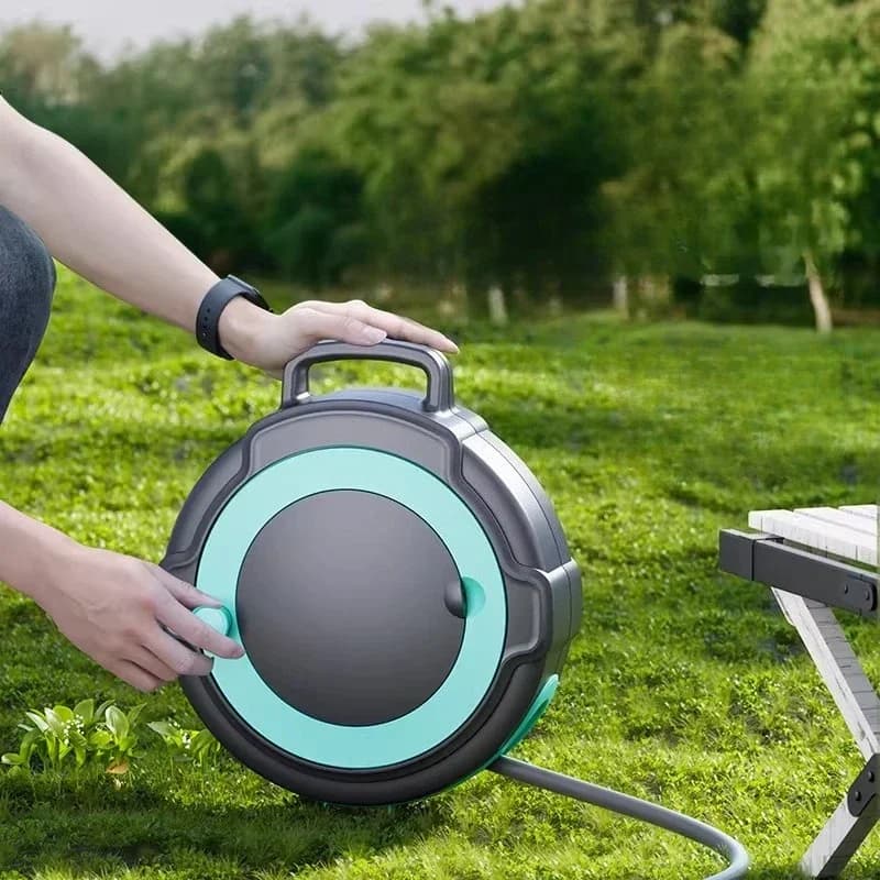 Vegetable Garden Hose Reel Wall Mount Water Lake Heat Gun Landscaping Gardening Accessories Extensible Watering Hose Pipe Hoses