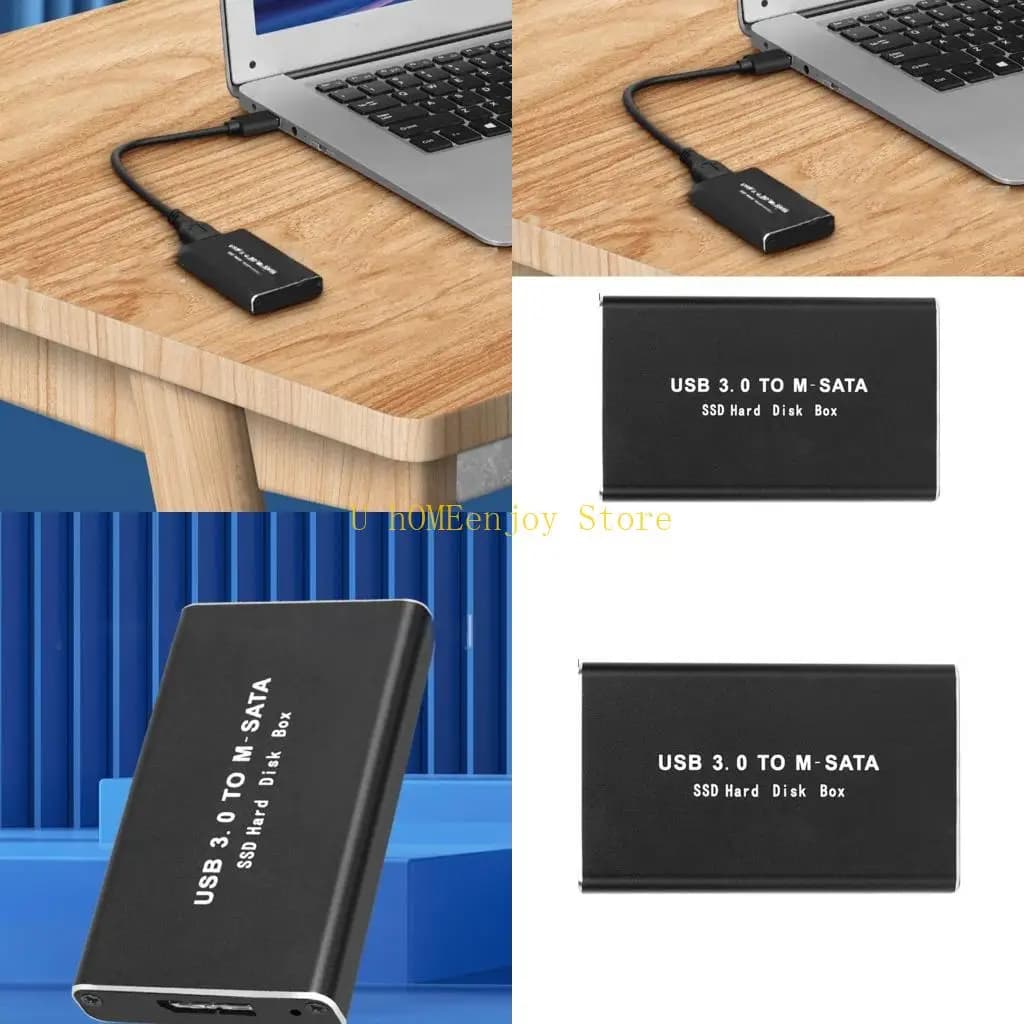 B0KF SSD External Box mSata USB3.0 HDD Storage Box HDD Enclosure All Aluminum-alloy
