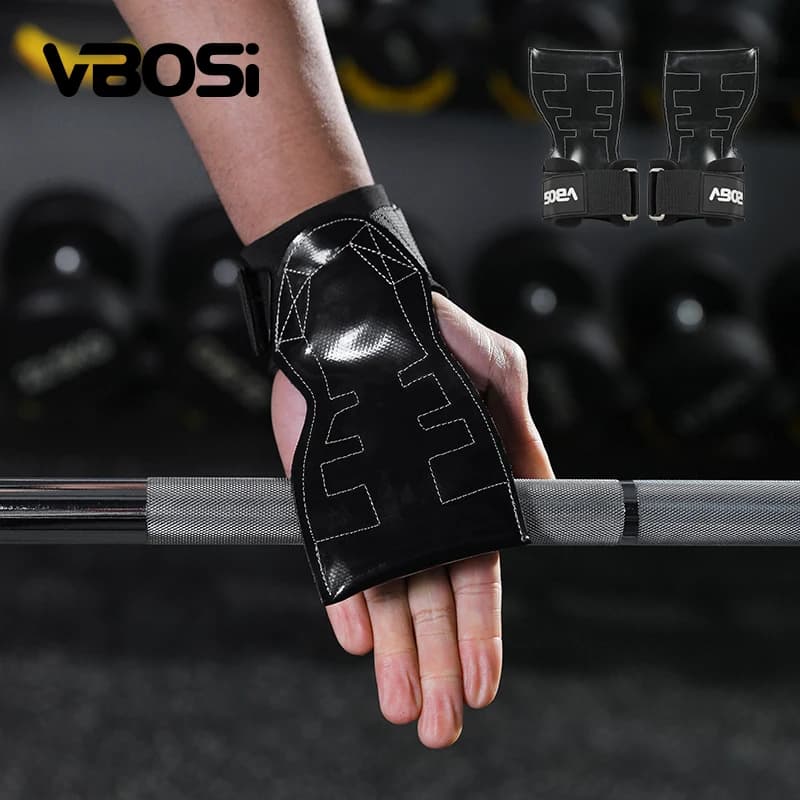 VBOSi Adjustable Ergonomic Wrist Lift Straps Gym Handles Resistant For Safe and Comfortable Weight Lifting For Men and Women