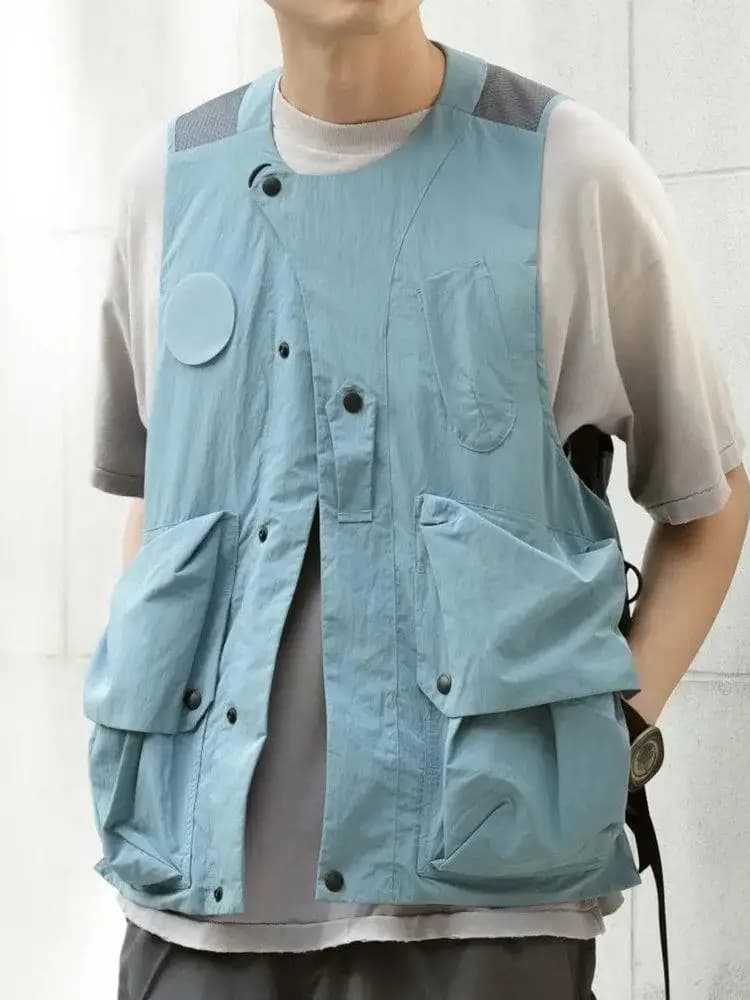 Japanese-style Outdoor Jacket Mountain-style Sleeveless Casual Vest Mountaineering Sports Wear for Men and Women