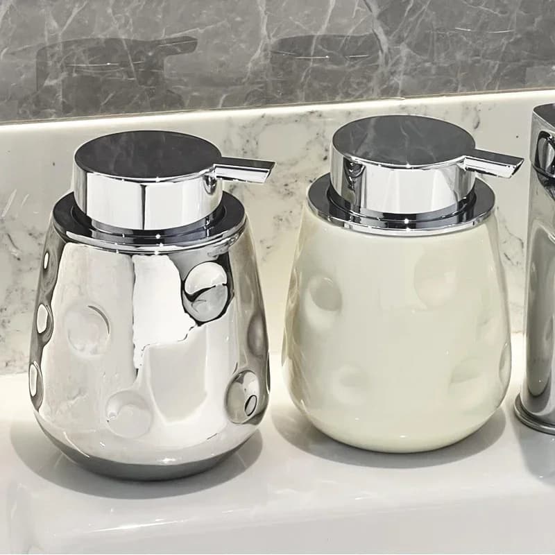 Dispenser for Liquid Soap Ceramic Foam Bottle Bubbler Hand Sanitizer Bottle Facial Cleanser Frother Portable Soap Dispensers