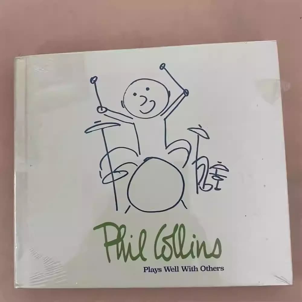 Album Pop & Rock & Soul di Phil Collins, CD Musicale Compatibile con Altri Dischi, Set 4CD per Cosplay, Walkman, Soundtrack per Auto, Confezione Regalo