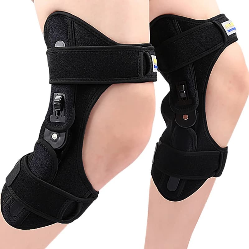 NUOVO 1 Pezzo Esoscheletro Regolabile per Anziani, Ausilio per la Camminata, Riabilitazione del Ginocchio, Protezione Articolare, Supporto per l'Allenamento del Ginocchio