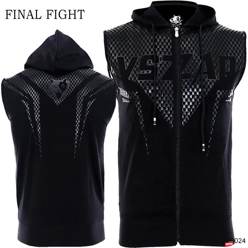 Vszap Muay Thai felpa con cappuccio da uomo boxe Training Shirt con cerniera palestra con cappuccio lotta Kickboxing Grappling arti marziali giacca cappotto