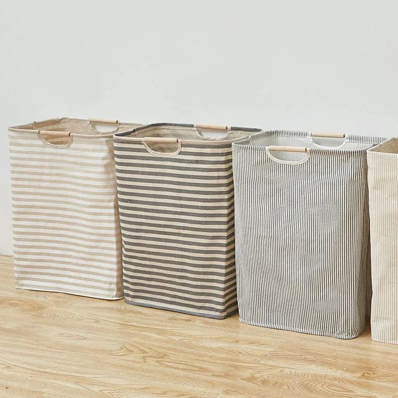 Waterproof Bed linen basket Cotton and linen basket Organizer for linen Foldable bag for various items Foldable basket