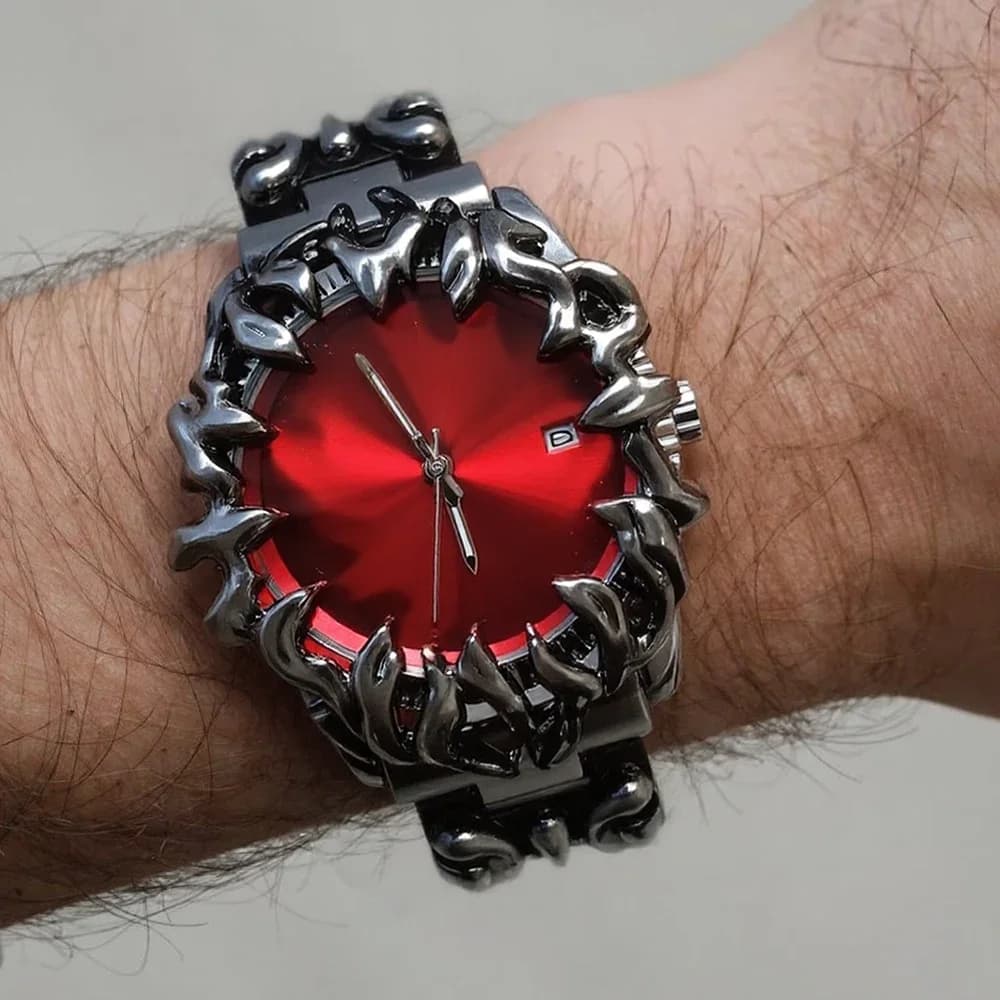 2025 Y2K Demon Claw Case Orologio al quarzo da uomo Hot Medievale Vecchio unico Creativo Orologi da uomo di lusso in stile Orologi al quarzo di nicchia