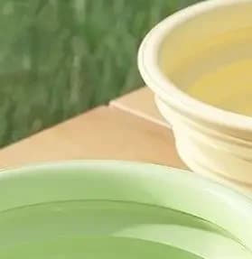Macaron Color Pet Outing Portable Foldableing Bowl Dog Drinking Bowl Cat Food Bowl Rice Bowl Travel Bowl With Carabiner Supplies