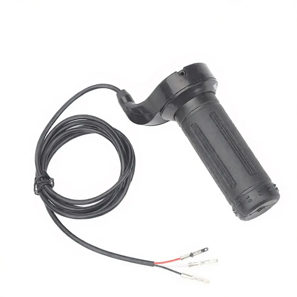 3 Wire Electric Bike Throttle Handlebar Grip 24V 36V 48V Speed Control Accelerator For Scooter Modification Part Unit