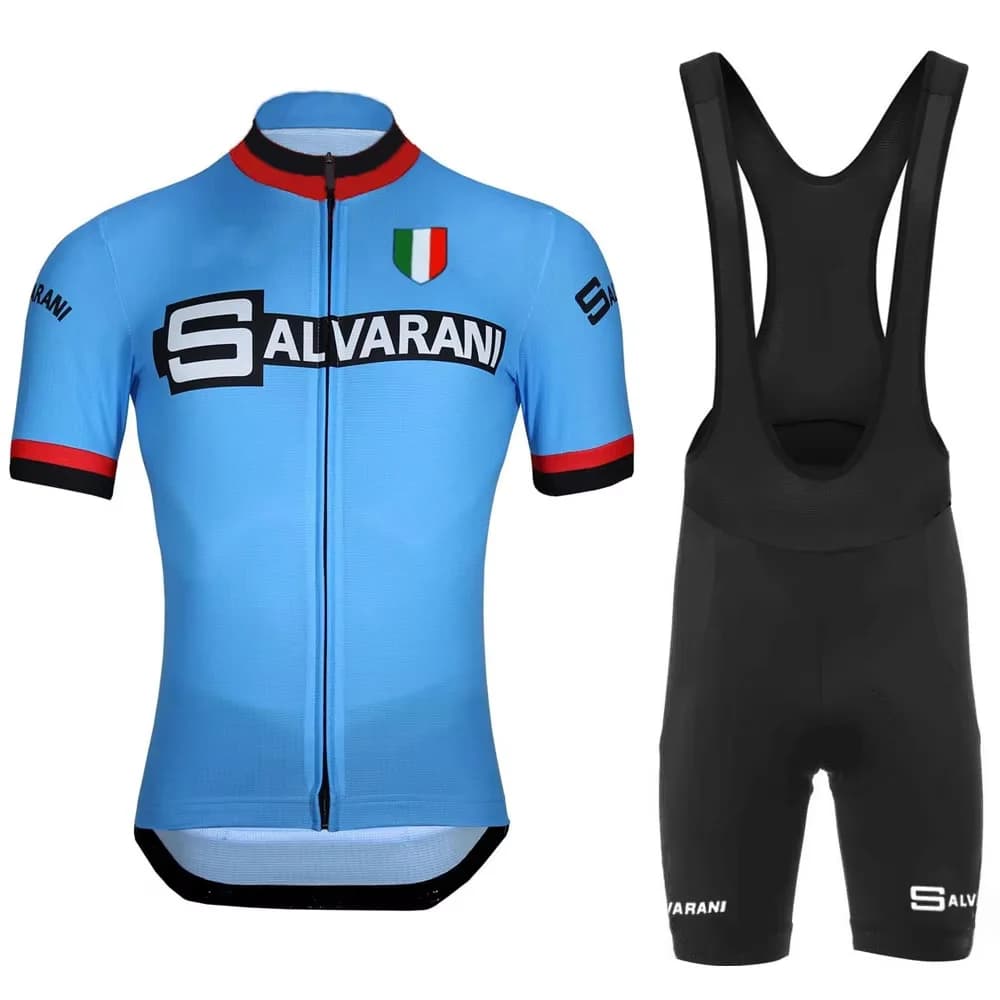 Set Completo di Abbigliamento da Ciclismo per Uomo, Tuta da Corsa su Strada, Pantaloncini con Bretelle, Pantaloni MTB