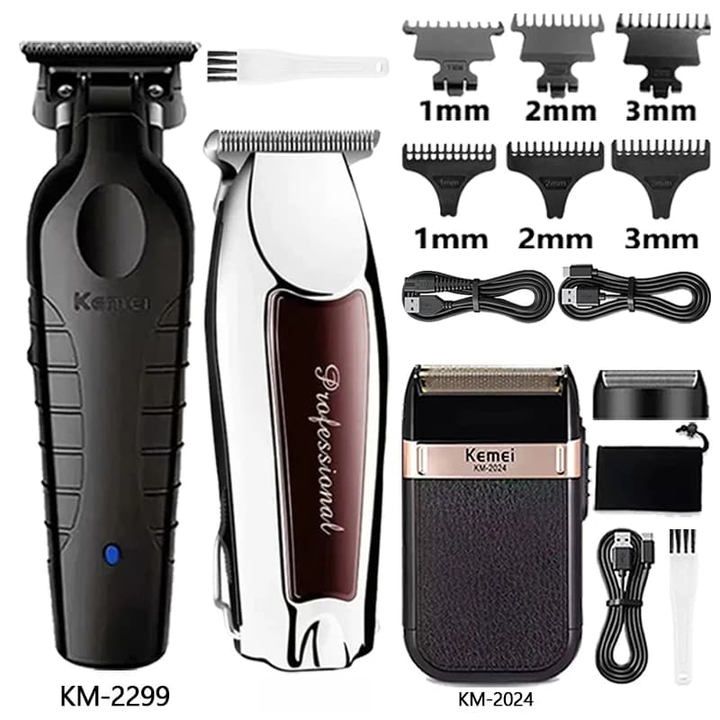 Kemei Hair Clipper for Men Electric Shaver Hair Trimmer Professional Cutting Machine KM-2024 KM-2299 667 Men's Hair Trimmer