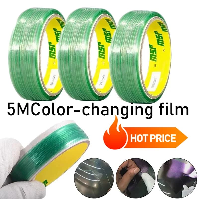 Pellicola Vinilica per Wrapping Auto; Nastro Adesivo Senza Lame per Rivestimento Auto; Utensili da Taglio per Pellicole; Accessori per Modifiche Auto