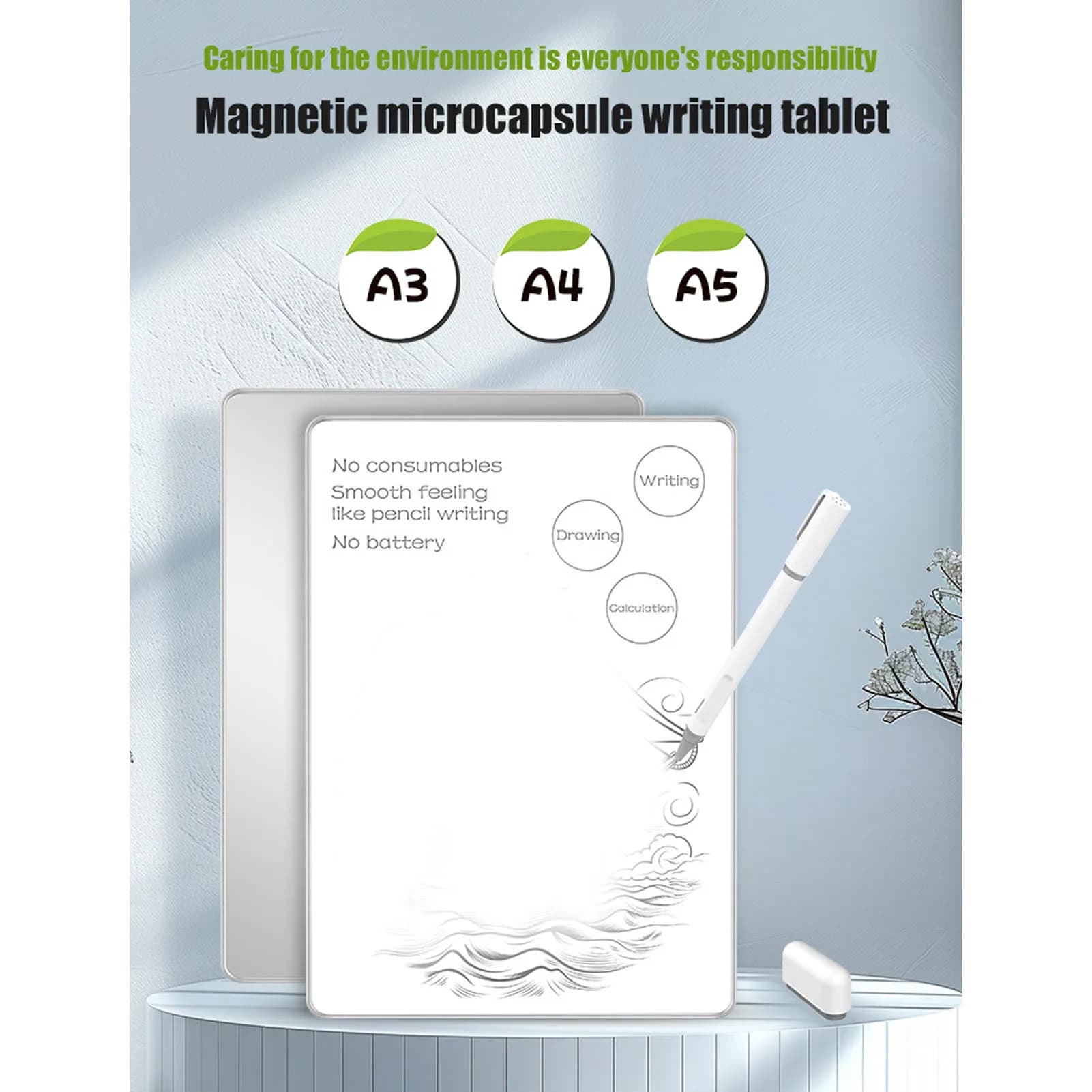 Blocco da disegno LCD Lavagna per scrittura LCD Tavoletta per scrittura LCD Blocco da disegno magnetico in lega di alluminio per studenti e lavoratori
