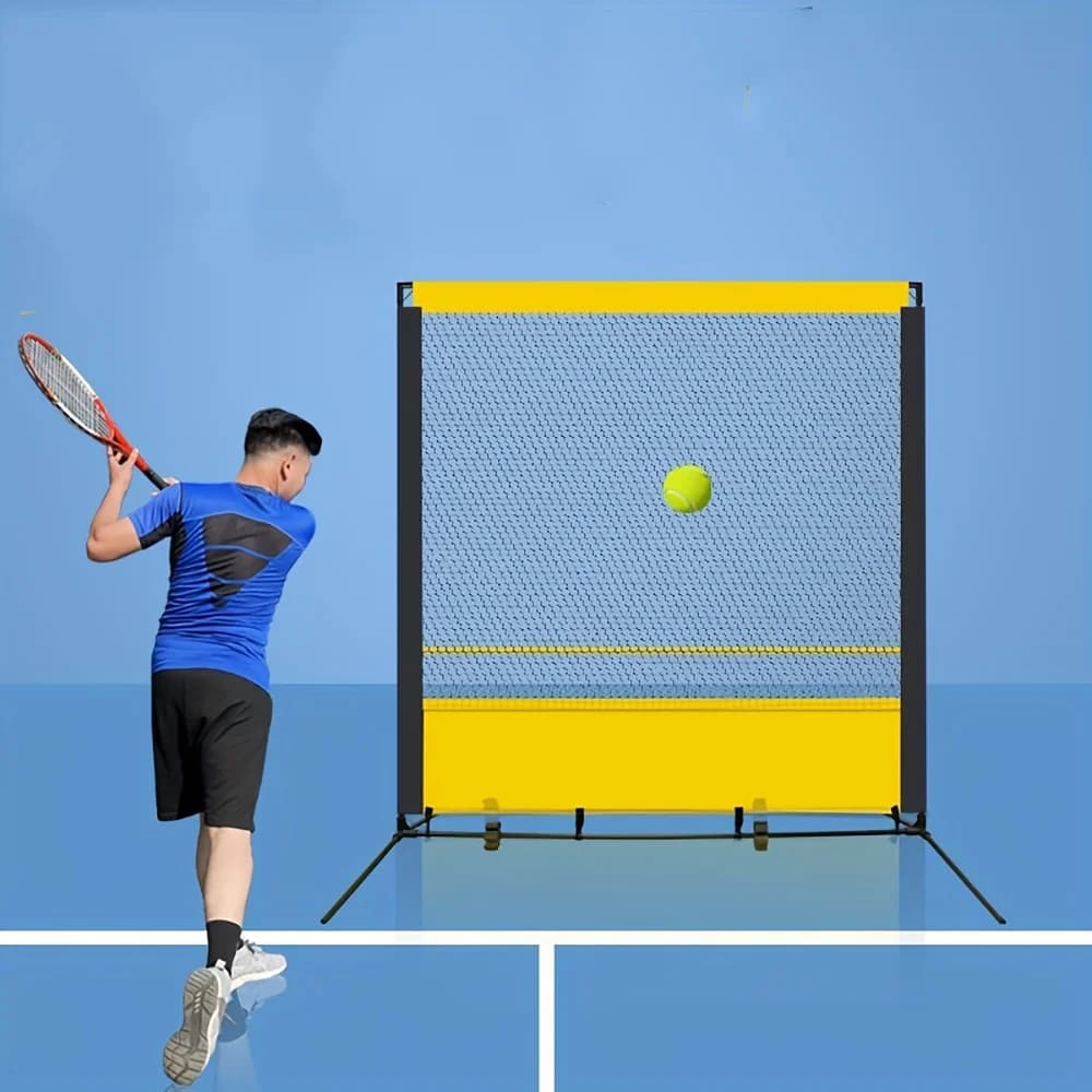 Rete di Rimbalzo per Allenamento Tennis e Sport con Racchetta, Pannello Portatile per Allenamento Indoor e Outdoor