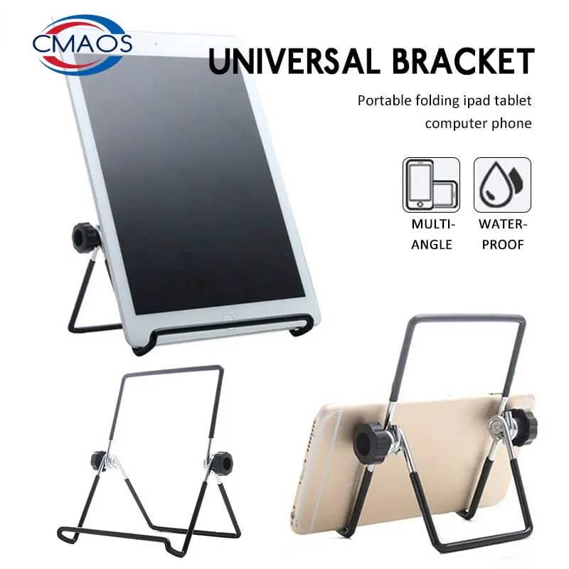 Supporto universale per Tablet in metallo per IPad supporto per Tablet supporto per Tablet supporto per telefono flessibile da scrivania pieghevole per IPhone Xiaomi