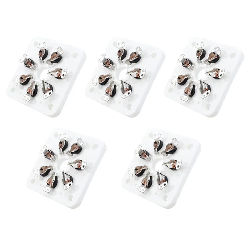 5PCS HIFI Tube Socket 7Pin Tablet Socket Tube Seat For 6C33 FU19 FU29 FU30 Vacuum Tube Amplifer DIY