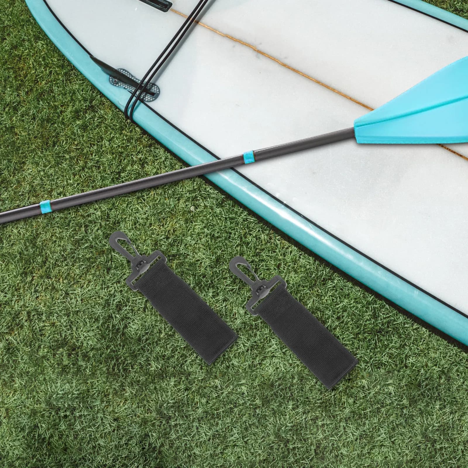 2 Pezzi Cinghie Porta Pagaie per Kayak, Fibbie di Fissaggio Pratiche e Resistenti all'Usura, Sicure e Comode, Accessori Universali