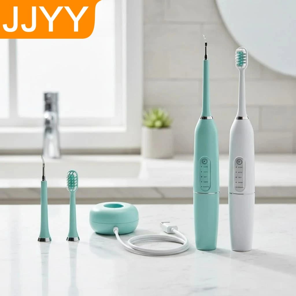 Electric Tooth Cleaning Tools Set: USB Brush, Ultrasonic Cleaner and Tartar Removal