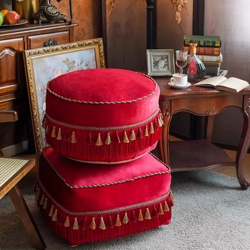 Reading Corner Floor Cushion Boho Pillow,Removable Washable Cover,Large Round Pouf for Meditation Living Room Bedroom Home Decor