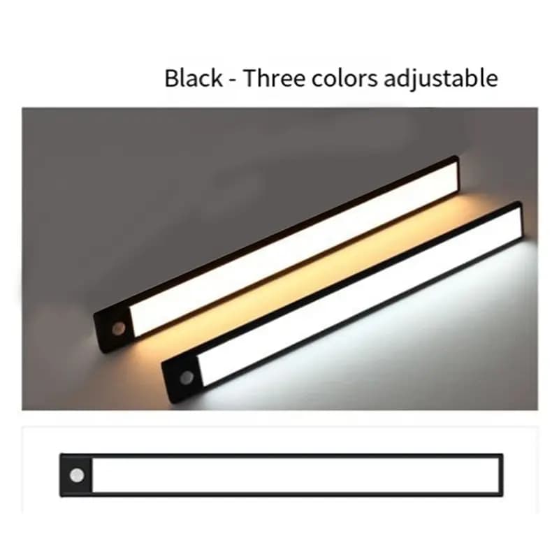 Luce Notturna LED ABAB 20cm con Sensore di Movimento, Lampada Wireless USB per Armadio, Cucina, Camera da Letto