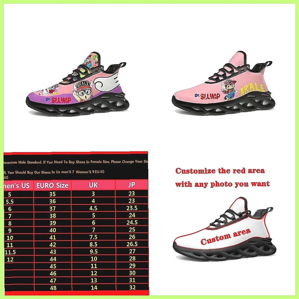Sneakers Cartoon Arale Dr Slump - Scarpe da Corsa Casual Personalizzate Unisex per Uomo e Donna
