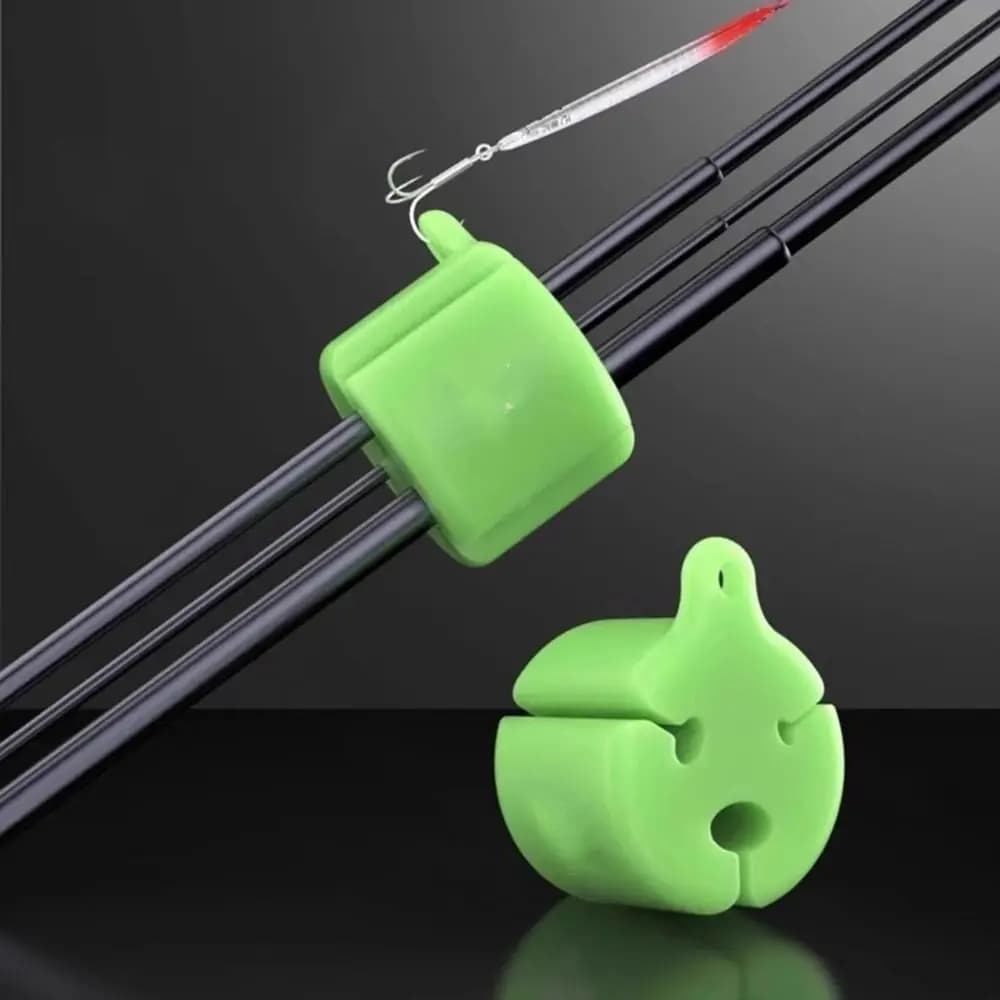 2 pezzi porta canna da pesca multifunzionale antiscivolo fissatore per canna da pesca montato a parete clip per riporre snack protezioni per canne da pesca