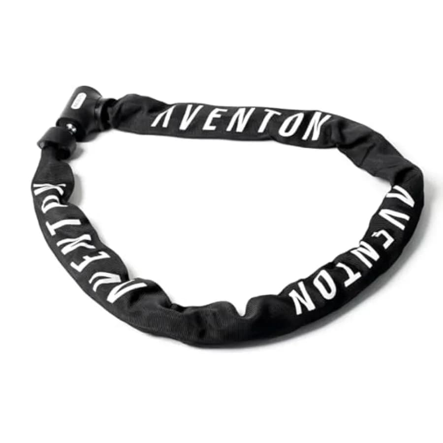 Lucchetto a Catena Spessa 8mm, 47 Pollici, Antifurto per Bicicletta, Resistente, con Copertura in Nylon Impermeabile e Antigraffio