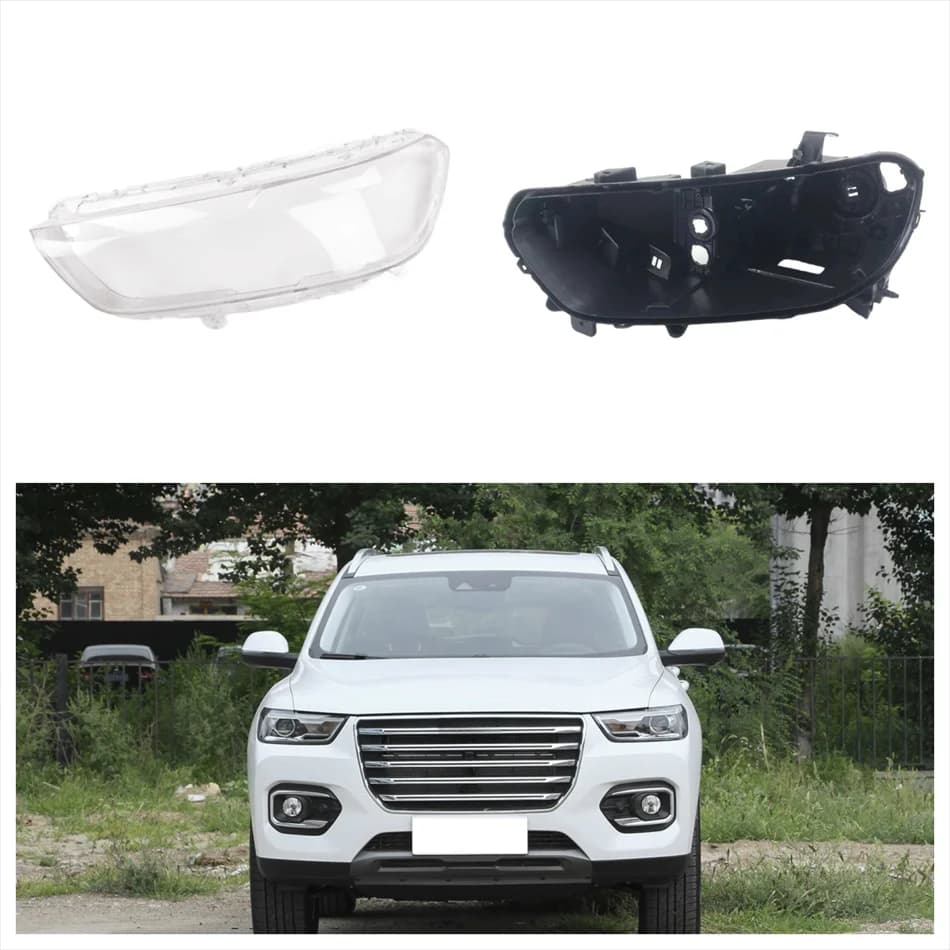 For Great Wall Haval H6 Red Label 2017 2018 2019 Automotive Accessories Car Base Head Lamp Shell Light Holder Glass replacement
