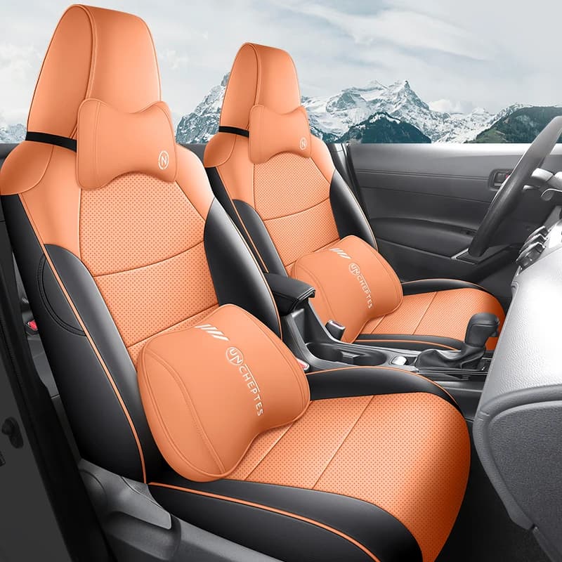 Luxury Design Car Seat Covers for Toyota Rav4 2020 2021 2022 2023 2024 Full Set Leather Interior Decoration Automotive Parts