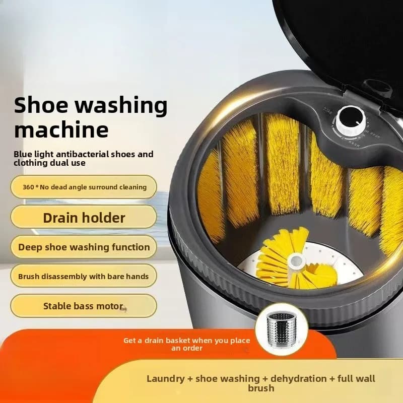 lavatrice per scarpe lavatrice per scarpe piccola per uso domestico lavatrice per calzini integrata con eluzione semiautomatica a parete piena