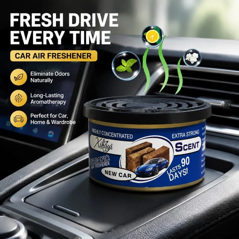 Car Air Freshener Canned Wood Block Odor Eliminator Long-Lasting Aromatherapy for Car Home Wardrobe Deodorant Supplies