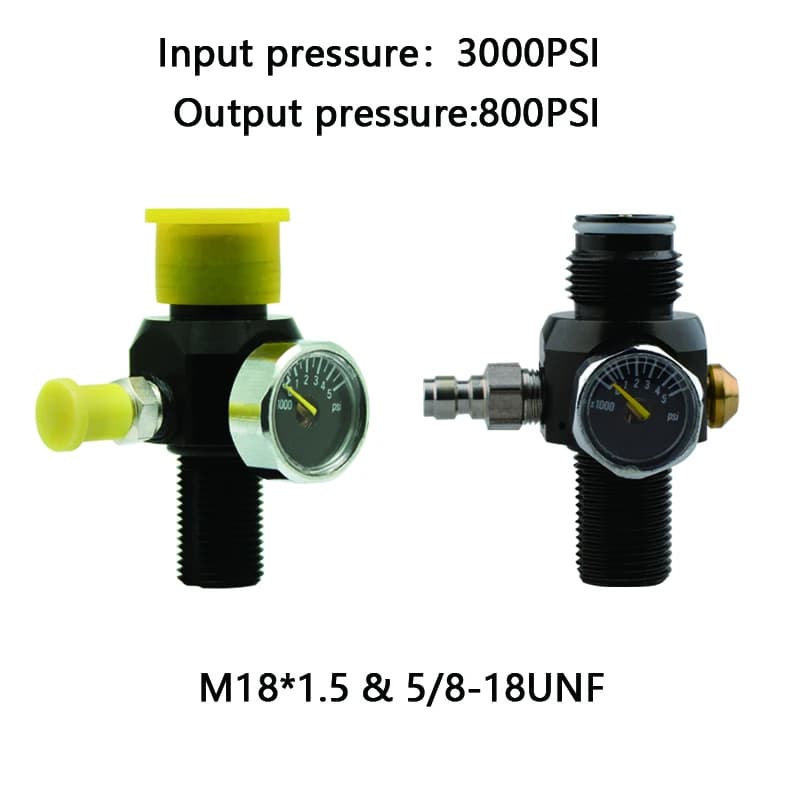 Stazione HPA G1/2-14 Bombola di Gas Ricarica Adattatore di Riempimento Valvola Regolatrice di Pressione Per Immersioni Vernice Ad Aria Sfera Morbida CO2 Acqua di Soda