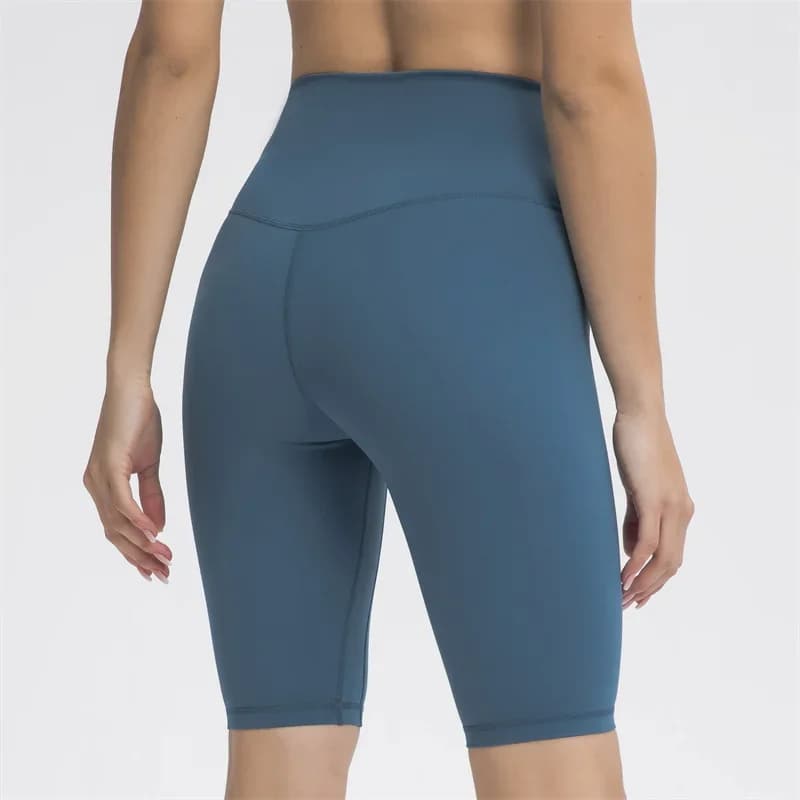 Nepoagym PROSODY 10" Pantaloncini da allenamento spazzolati da donna senza cucitura frontale Pantaloncini da ciclismo da bici da donna a vita alta per palestra Fitness Sport